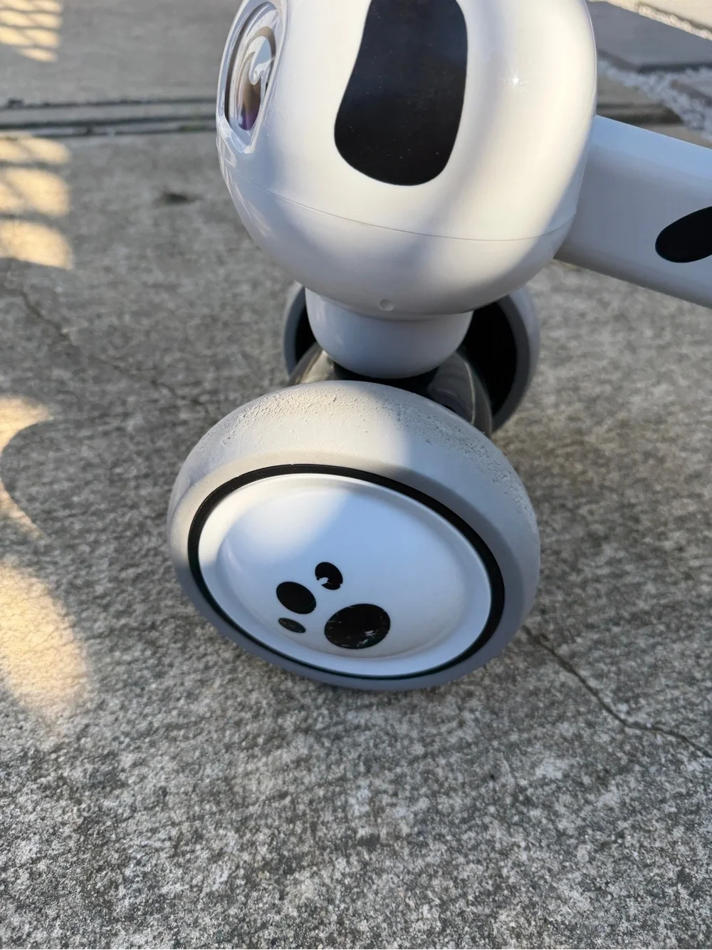 Toddler Kids Dalmatian Dog Ride-On Balance Bike Trike Tricycle- Black & White